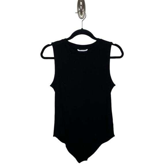Mangpop Sleeveless Crewneck Bodysuit Women's Size XXL Black New Without Tags - Picture 1 of 10